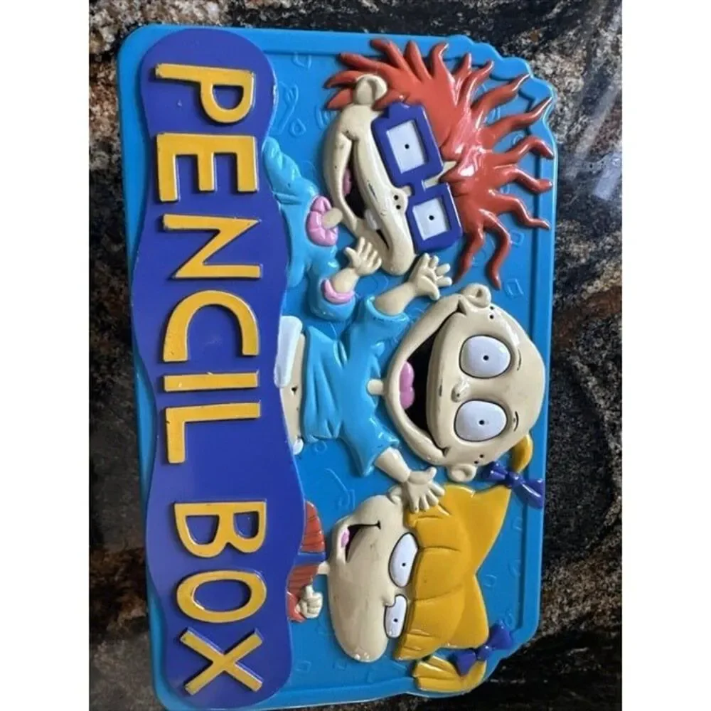 Rugrats Vintage 3D Pencil Box - Viacom International - 1998 - Nickelodeon- Retro